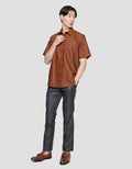 Stanley Adams Texture Regular Fit Kemeja Lengan Pendek Pria