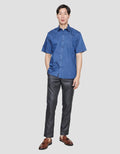 Stanley Adams Regular Plain Fit Kemeja Pria