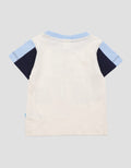 Pipiniko Dino World Print Kaos Lengan Pendek Anak Laki-laki