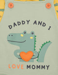 Pipiniko I Love Mommy Croco Overalls Boys