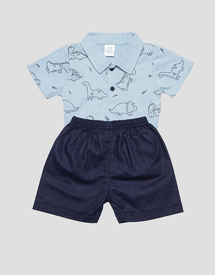 Pipiniko Print Dino Clothes Set for Boys