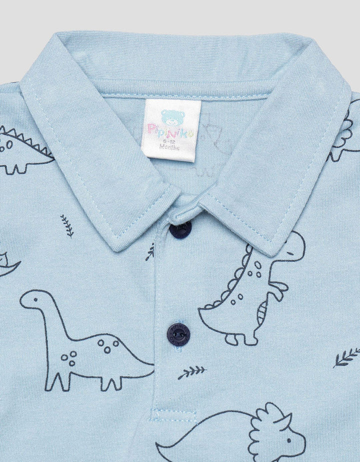 Pipiniko Print Dino Clothes Set for Boys