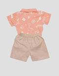 Pipiniko Dino Sport Baju Set Anak Laki-Laki