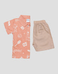 Pipiniko Dino Sport Baju Set Anak Laki-Laki