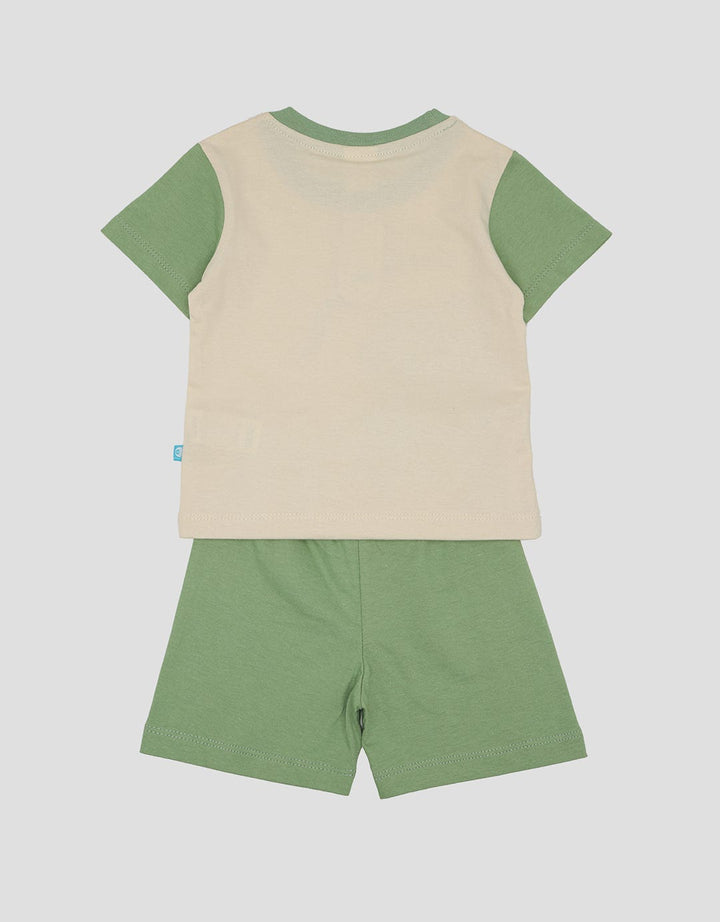 Pipiniko Lil Dino Set Pakaian Anak Laki-laki