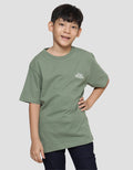 Nevada Bordir Stay Positive Kaos Lengan Pendek Anak Laki-Laki