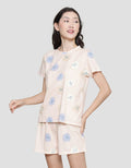 Disney Stitch Tropical Knit Pajama Set Women