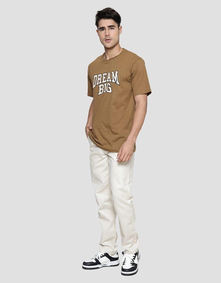 Nevada Print Wording Varsity Style With Flocking Men's Short Sleeve T-Shirt