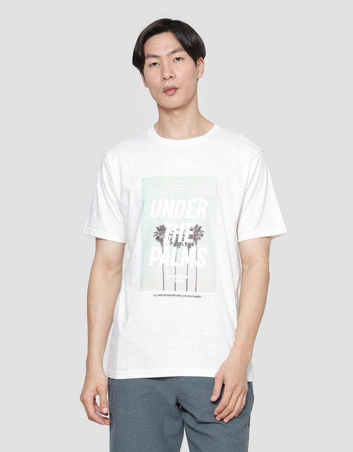 Nevada Under The Palms Print Kaos Pria