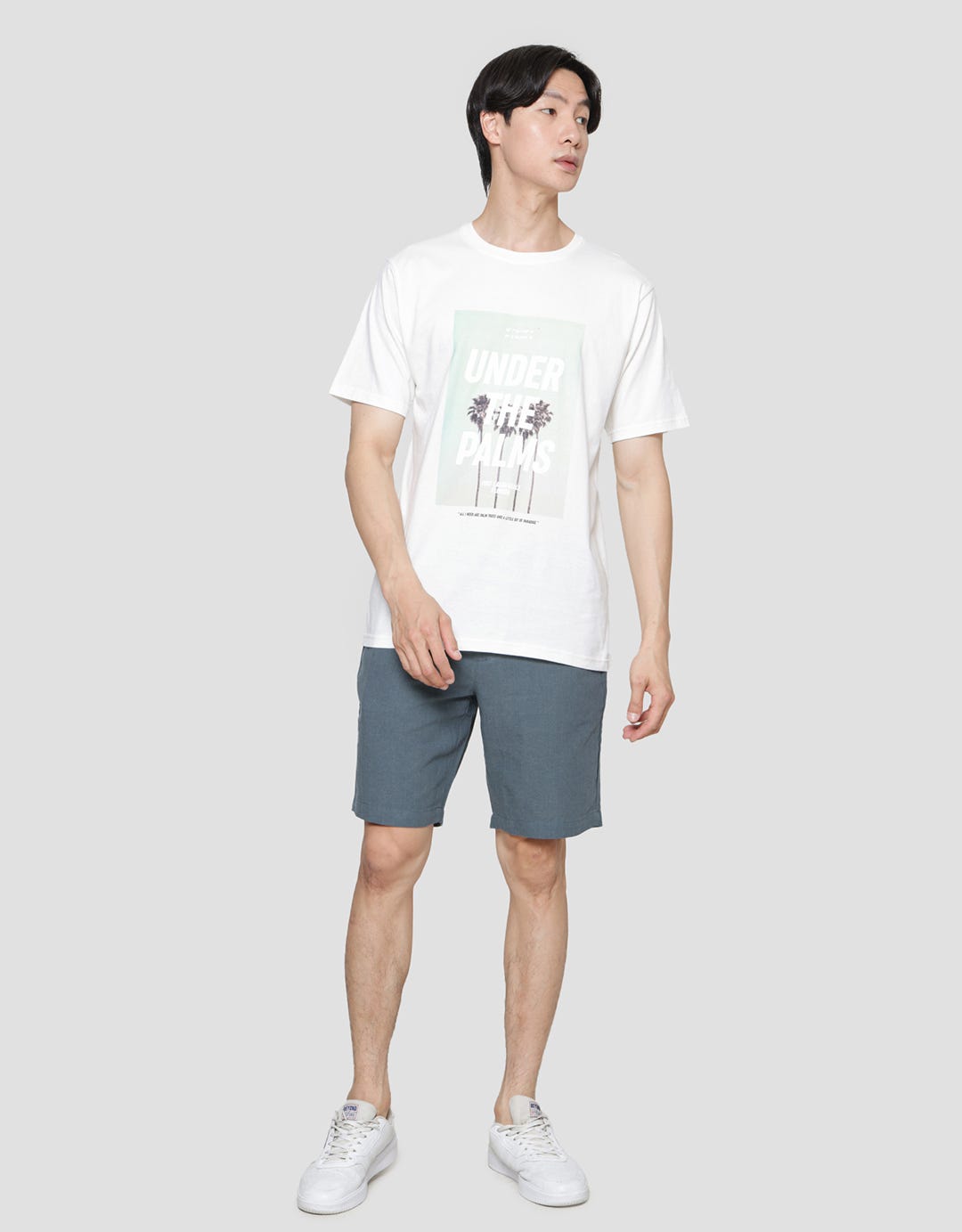 Nevada Under The Palms Print Kaos Pria