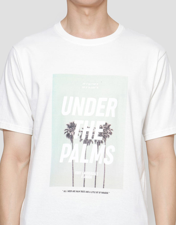 Nevada Under The Palms Print Kaos Pria