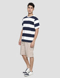 Nevada Stripe Kaos Lengan Pendek Pria