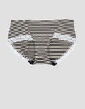 Nevada Brief Mini Panty With Stripe And Lace Women