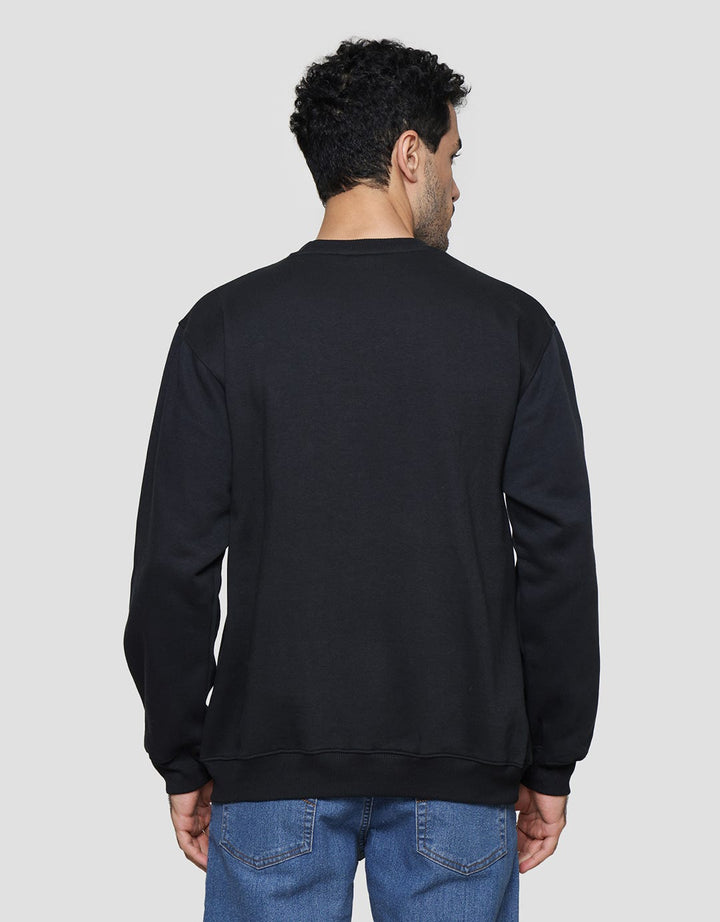 Nevada With Woven Label Fleece Sweater Pria