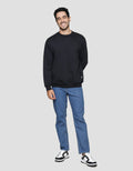 Nevada With Woven Label Fleece Sweater Pria