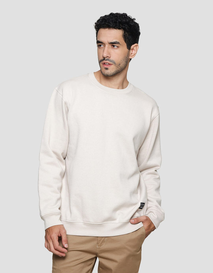 Nevada With Woven Label Fleece Sweater Pria