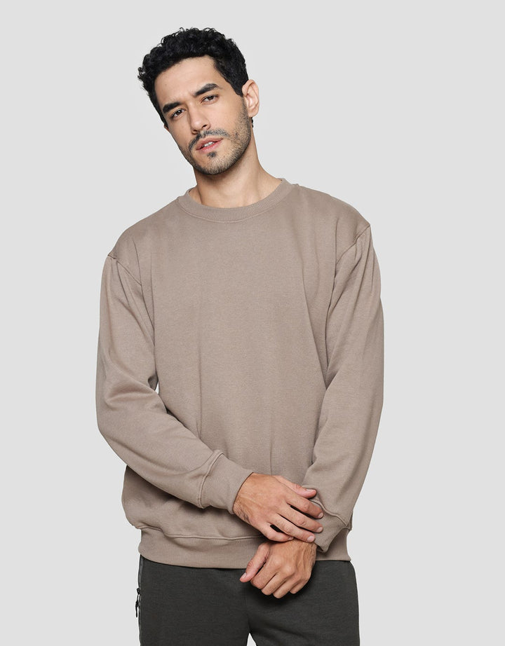 Nevada With Woven Label Fleece Sweater Pria