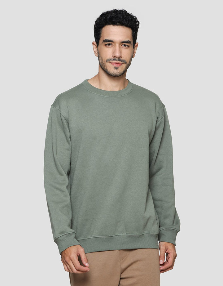 Nevada With Woven Label Fleece Sweater Pria