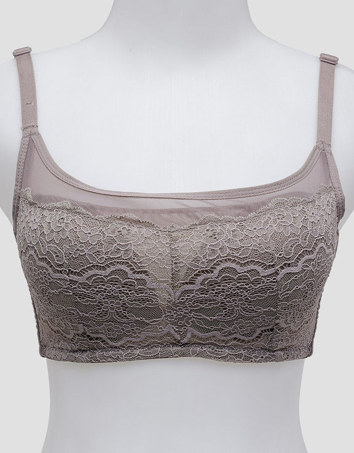 St. Yves Non Push Up Regular Non Wire Full Lace Bra for Women