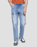 Lois CRG090 Celana Cargo Jeans Pria