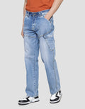 Lois CRG090 Celana Cargo Jeans Pria