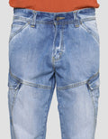 Lois CRG090 Celana Cargo Jeans Pria