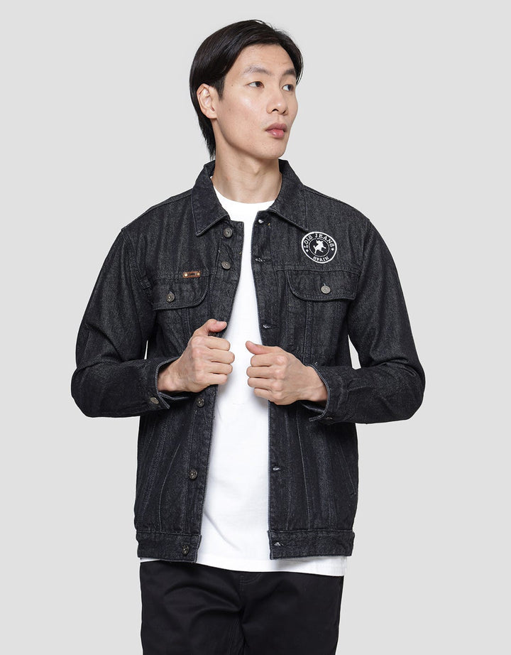 Lois Casual Denim Jaket Kancing Pria