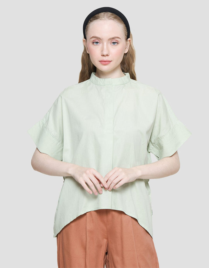 Lois Girl Women's Short Sleeve Cotton Blouse