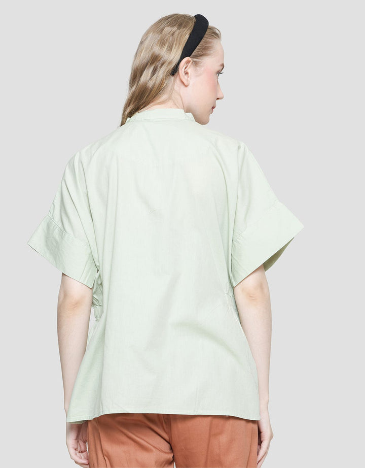 Lois Girl Women's Short Sleeve Cotton Blouse