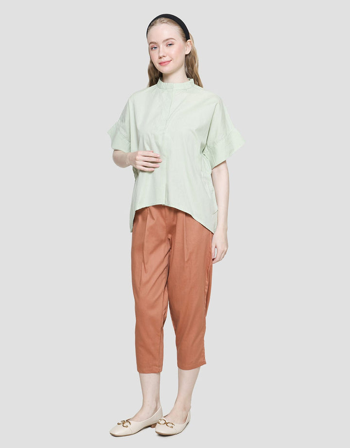 Lois Girl Women's Short Sleeve Cotton Blouse