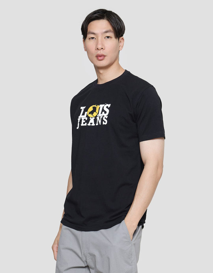 Lois Jeans Logo Casual Kaos Pria