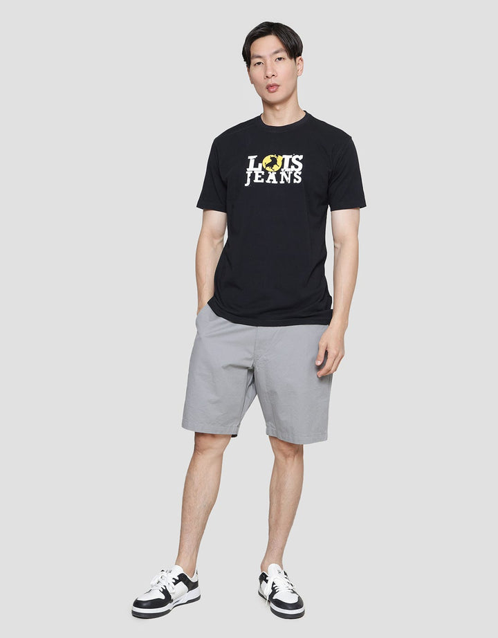 Lois Jeans Logo Casual Kaos Pria