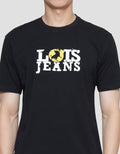 Lois Jeans Logo Casual Kaos Pria