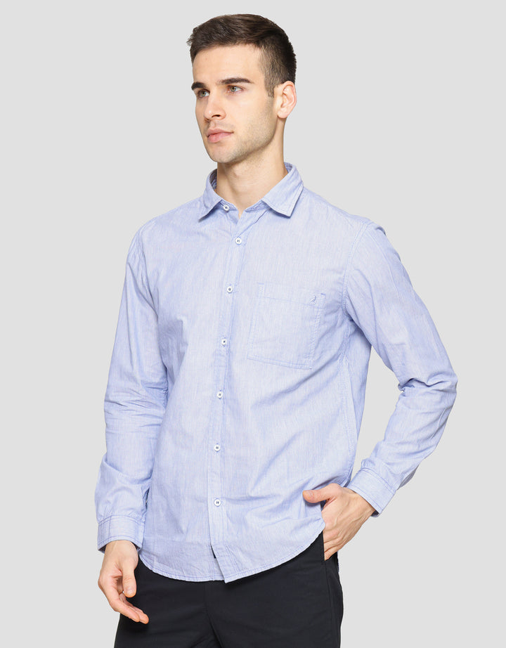 Lois Pocket Detail Kemeja Lengan Panjang Pria