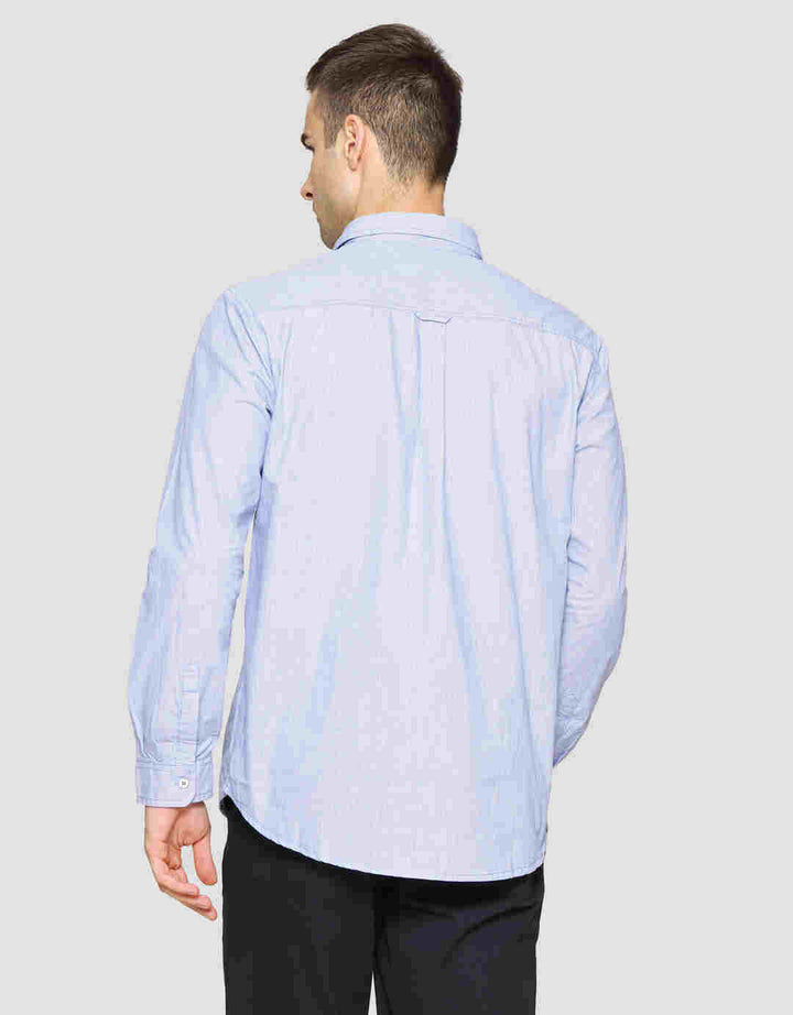 Lois Pocket Detail Kemeja Lengan Panjang Pria