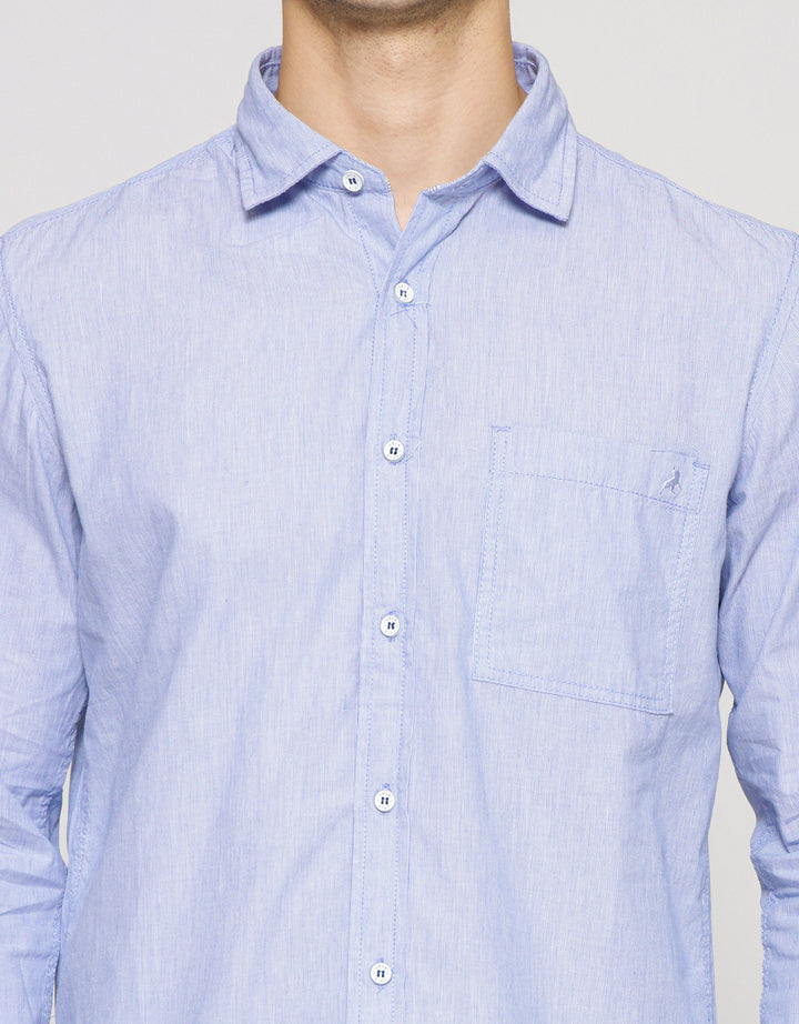 Lois Pocket Detail Kemeja Lengan Panjang Pria