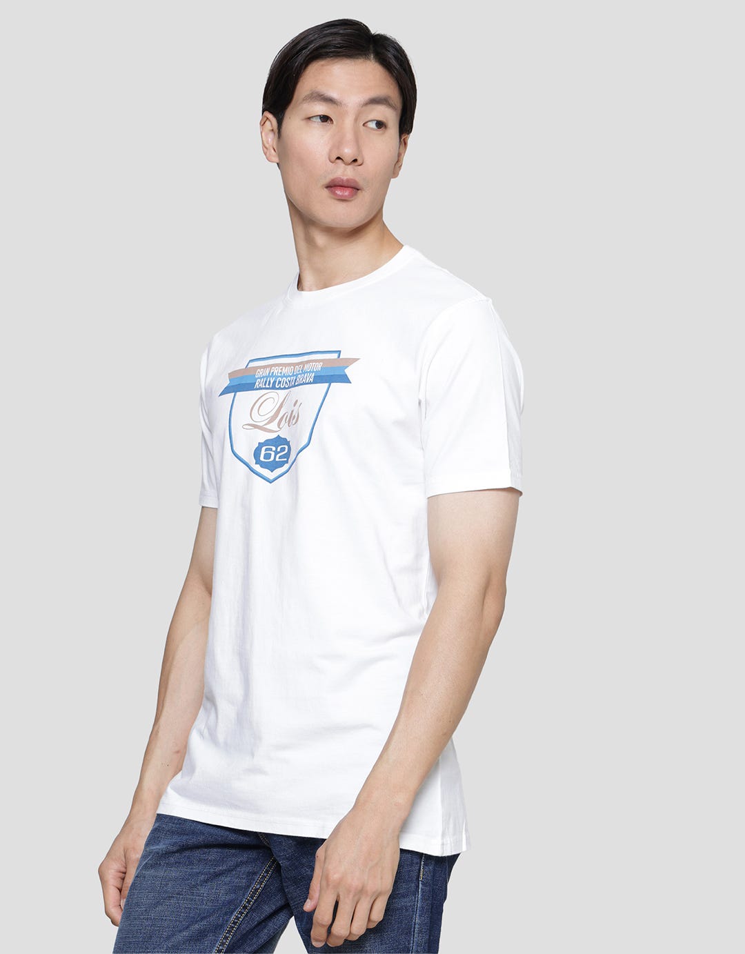 Lois Basic Logo Graphic Kaos Pria