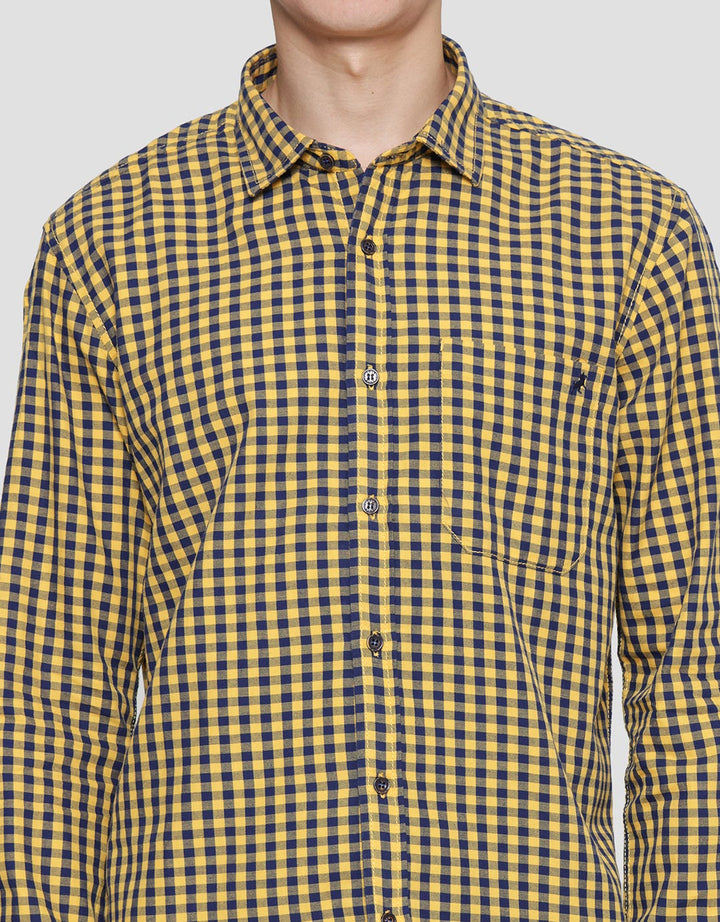 Lois Casual Kemeja Lengan Panjang Pria