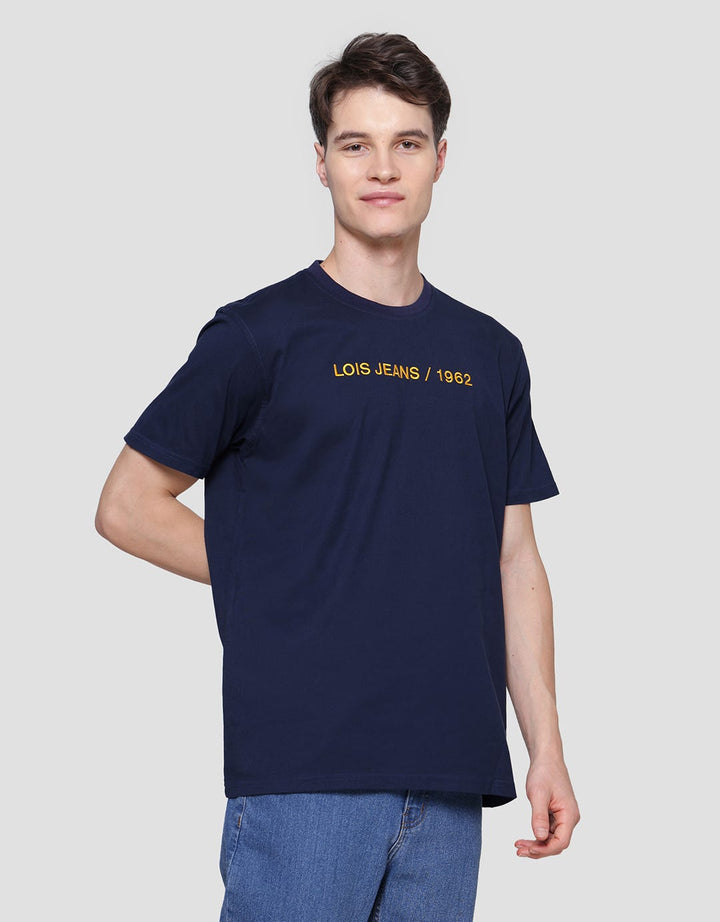 Lois Wording Logo Print Kaos Pria