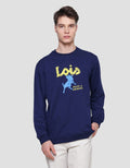 Lois Print Logo Brand Sweater Pria