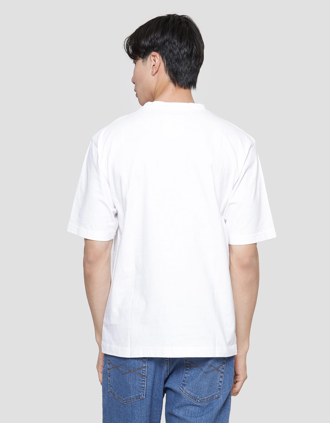 Lois Pocket Plain Kaos Casual Pria