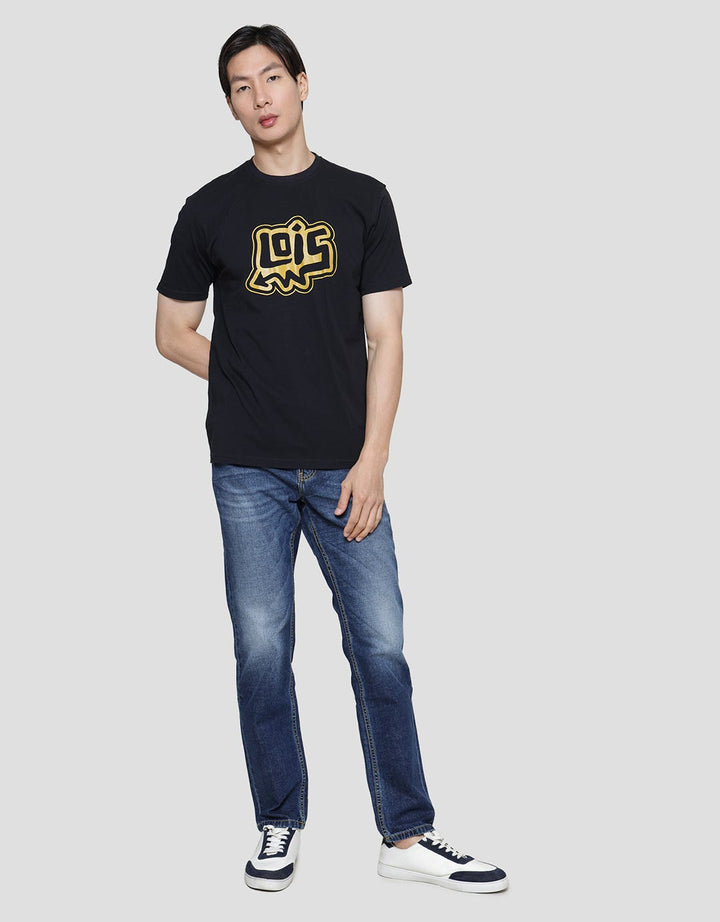 Lois Logo Graphic Print Kaos Pria