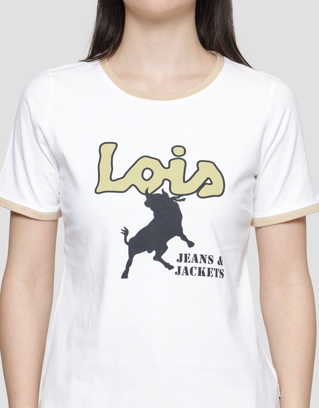 Lois Girl Logo Print Jersey Women's T-Shirt
