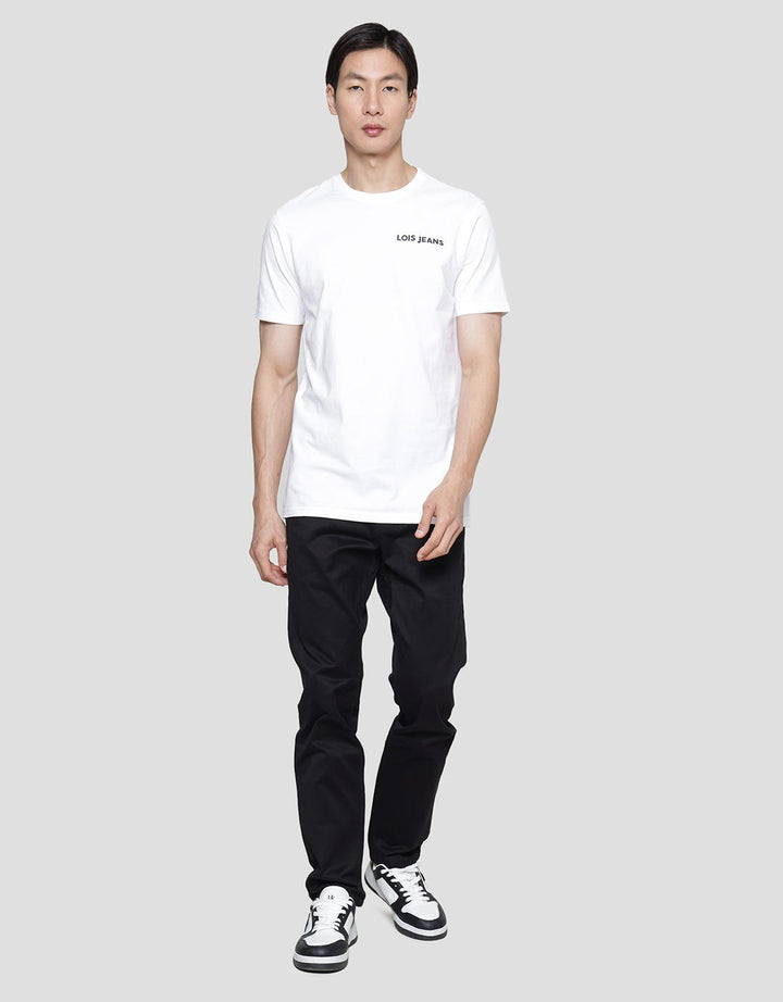 Lois Print Wording Brand Kaos Lengan Pendek Pria