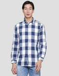 Lois Medium Plain Look Kemeja Lengan Panjang Pria
