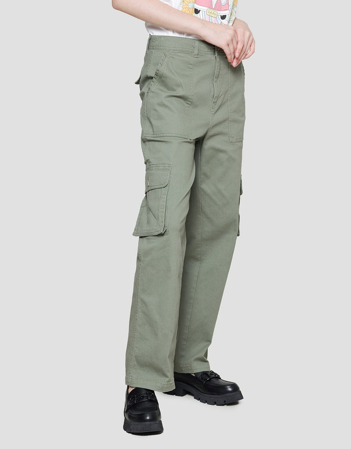 Triset Long Straigt Cargo Celana Wanita