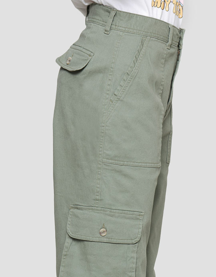 Triset Long Straigt Cargo Celana Wanita