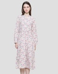 Triset Ladies Flower Print Dress Wanita