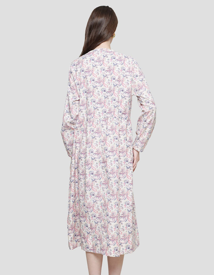 Triset Ladies Flower Print Dress Wanita