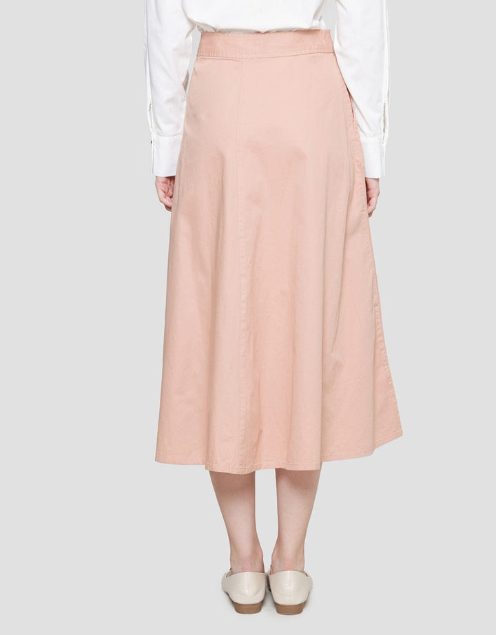 Triset Plain Look Rok Wanita